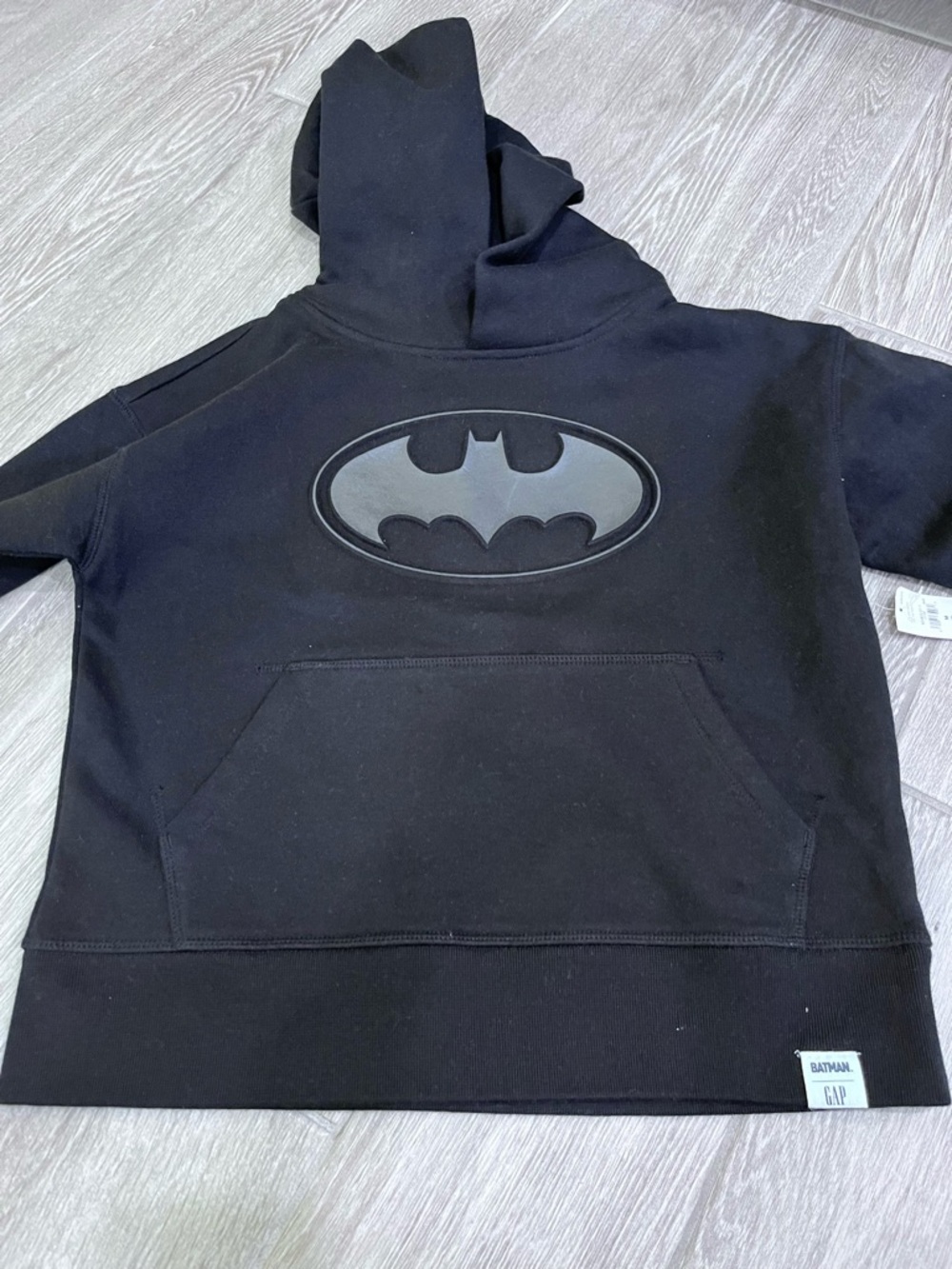 GAP Black Kids Batman Logo Pullover Hoodie